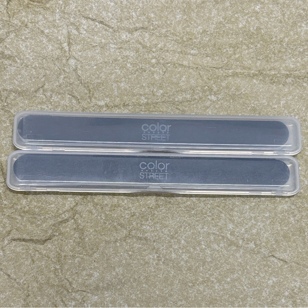 2 Color Street nail files with cases